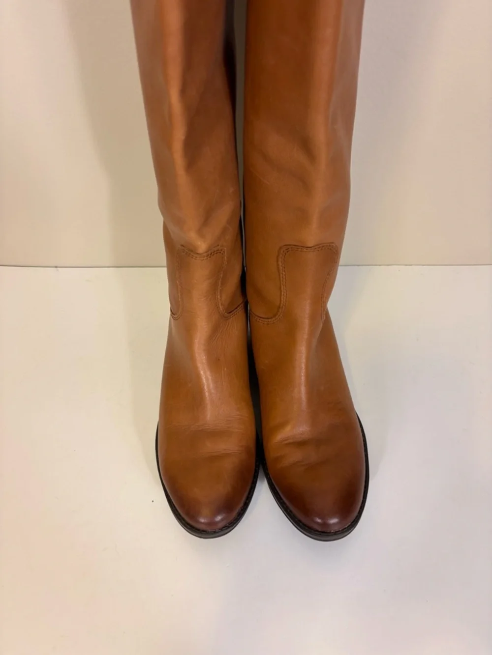 Sam Edelman Tan Leather Tall Penny‎ Riding Boots Size 5
